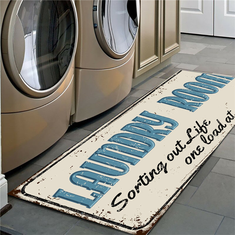 Non-slip floor mat laundry room mat