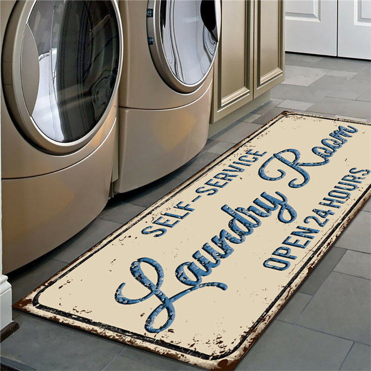 Non-slip floor mat laundry room mat