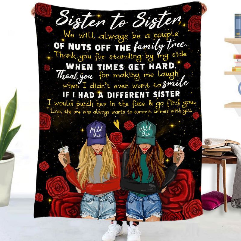 Send Gifts Gifts Sister Series Double-sided Flannel Blankets Air Conditioner