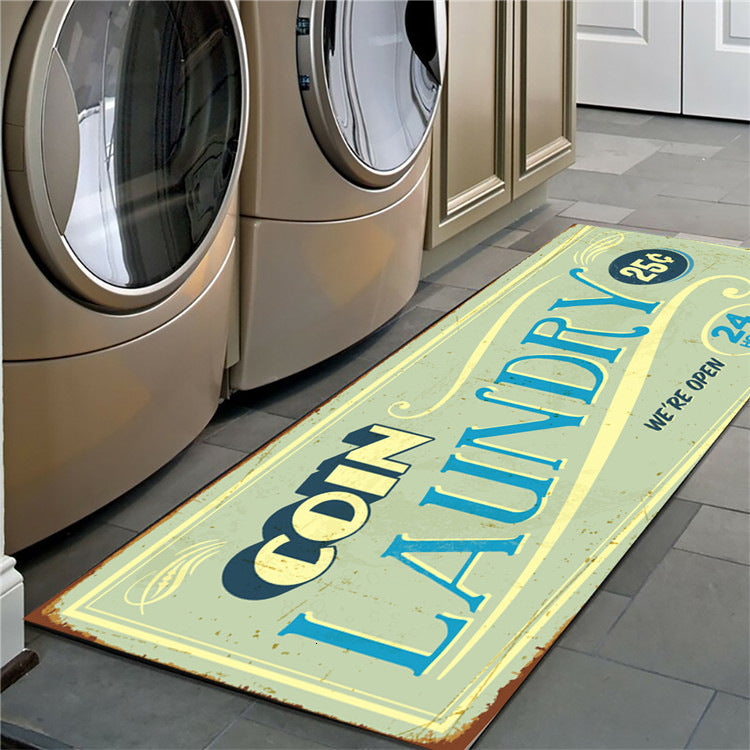 Non-slip floor mat laundry room mat