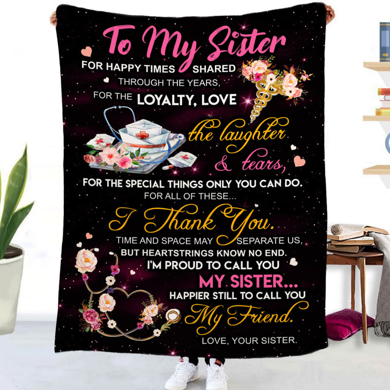 Send Gifts Gifts Sister Series Double-sided Flannel Blankets Air Conditioner