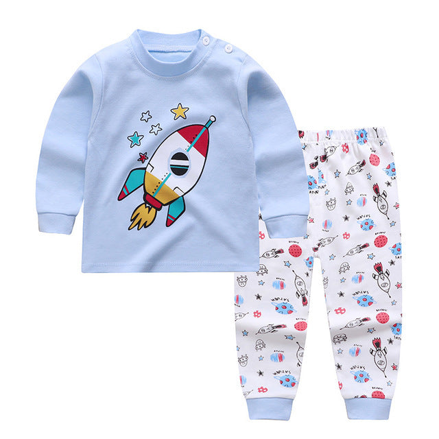 Autumn And Winter Pajamas, Baby Autumn Clothes, Long Trousers, Girls' Home Clothes, Long Sleeves