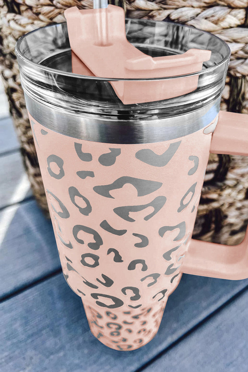 Pink Leopard Spotted 304 Stainless Double Insulated Cup 40oz